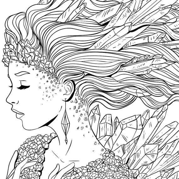 Crystal Princess Coloring Page