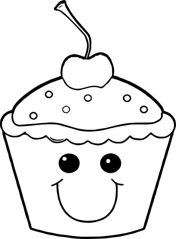 Cupcake Coloring Pages Printable