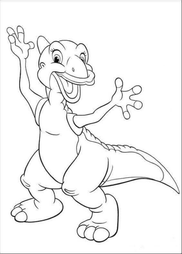 Cute Dinosaur Coloring Sheets