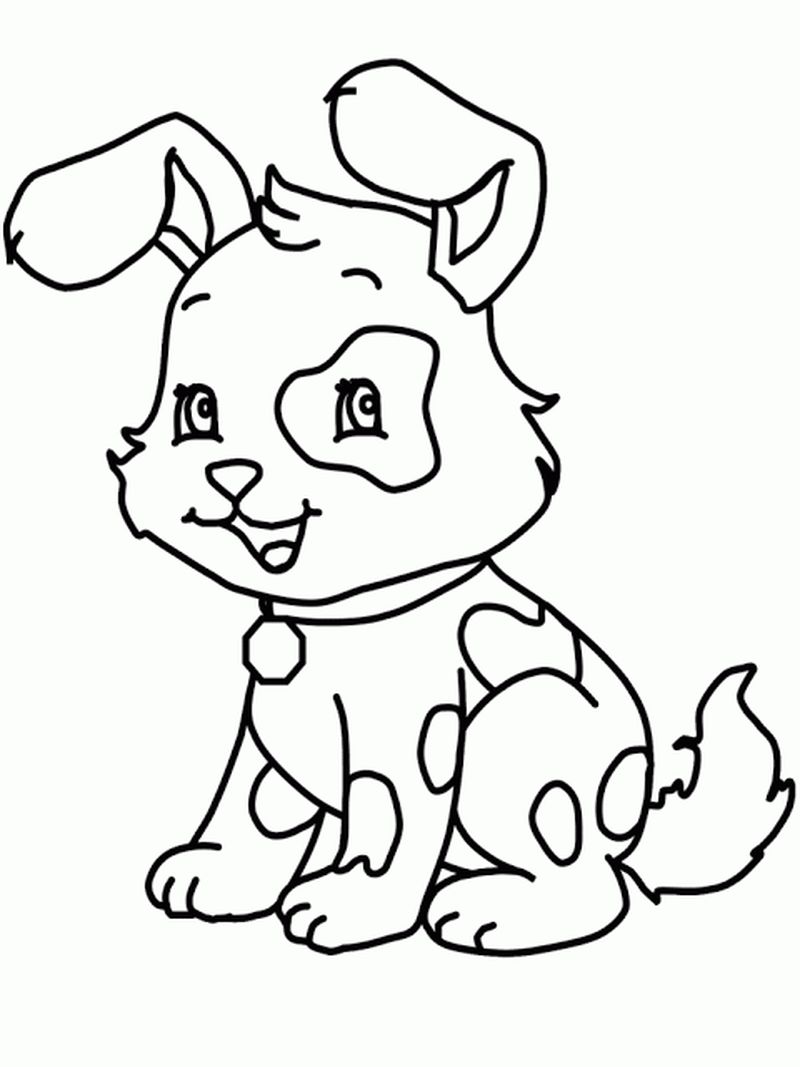 Cute Dog Coloring Pages