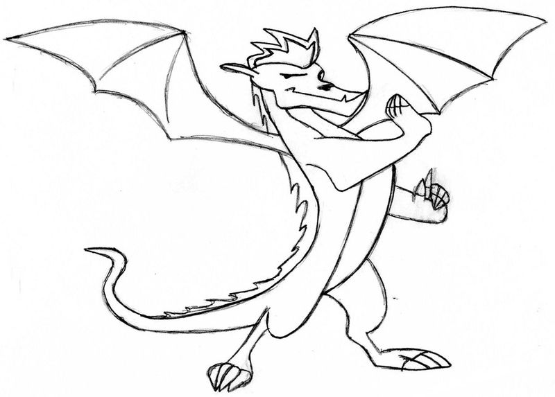 Cute Dragon Coloring Pages