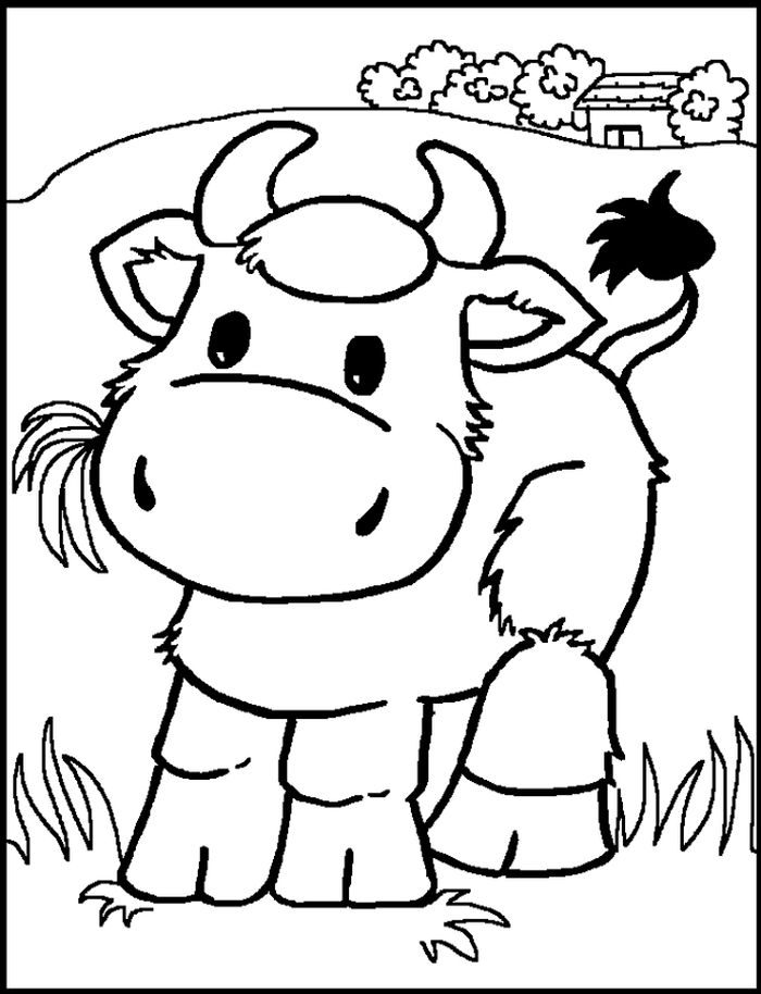 Cute Farm Animal Coloring Pages