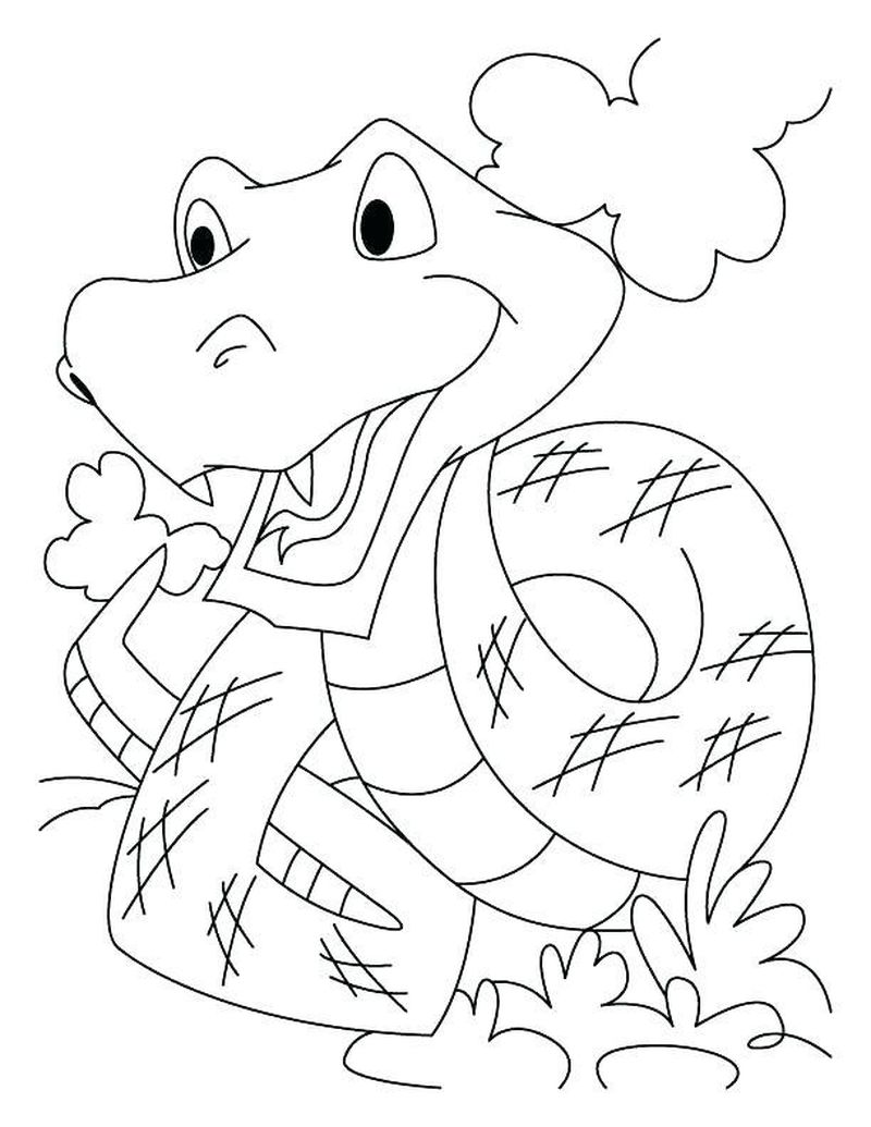 Cute Snake Coloring Pages