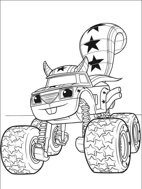 Darington Blaze And The Monster Machines Coloring Pages