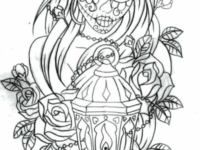 Day Of The Dead Coloring Book Pages