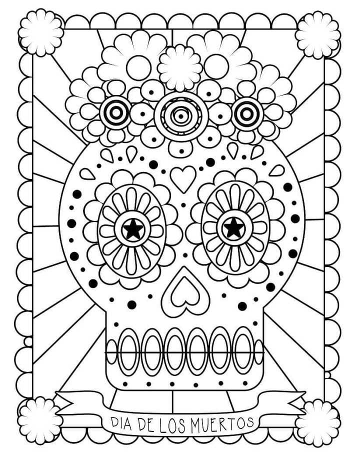 Dia De Muertos Coloring Book