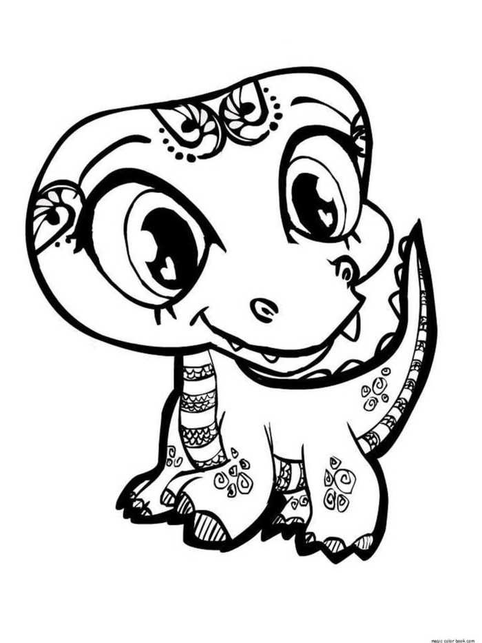 Dino Littlest Pet Shop Coloring Pages