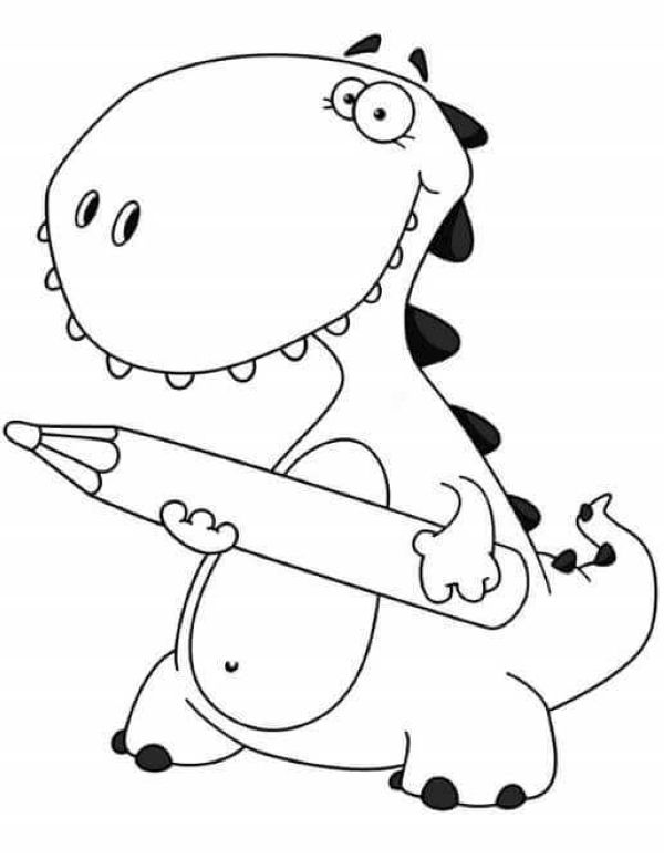 Dinosaur Coloring Pages For Toddlers