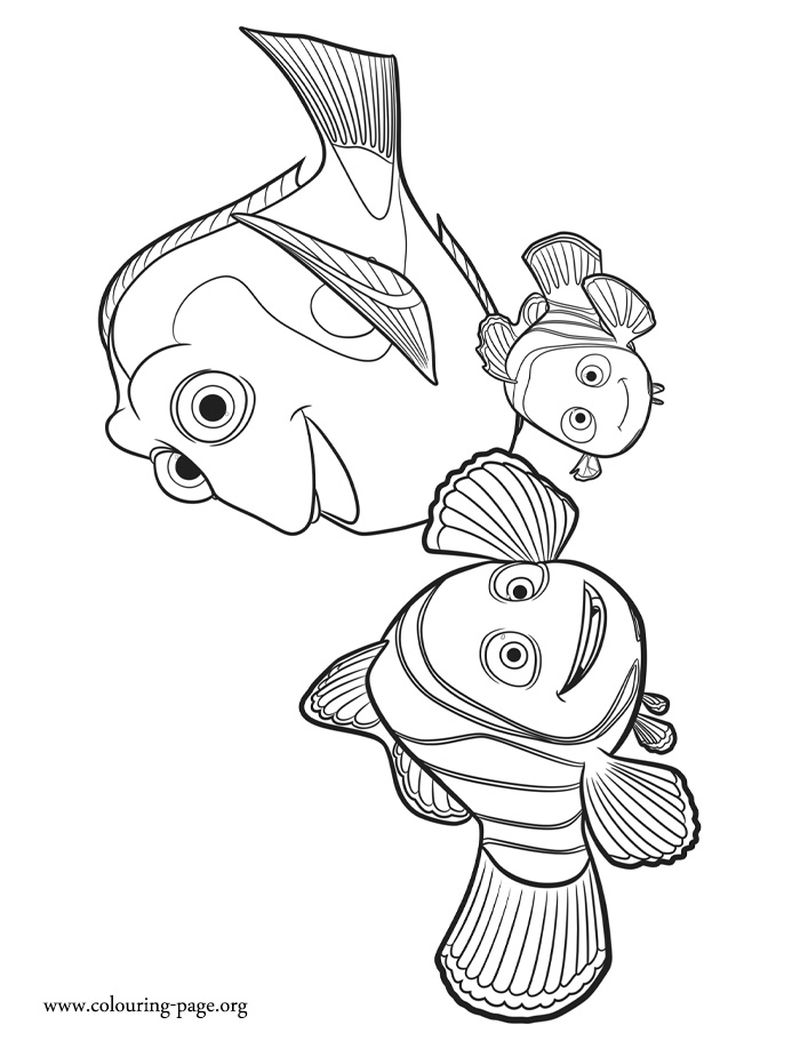 Disney Finding Dory Coloring Pages