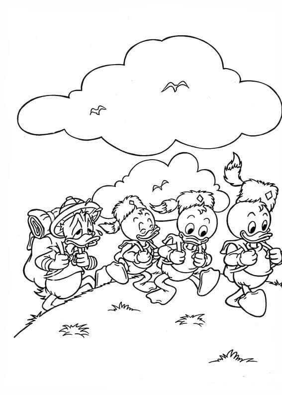 Disney Hiking Coloring Page