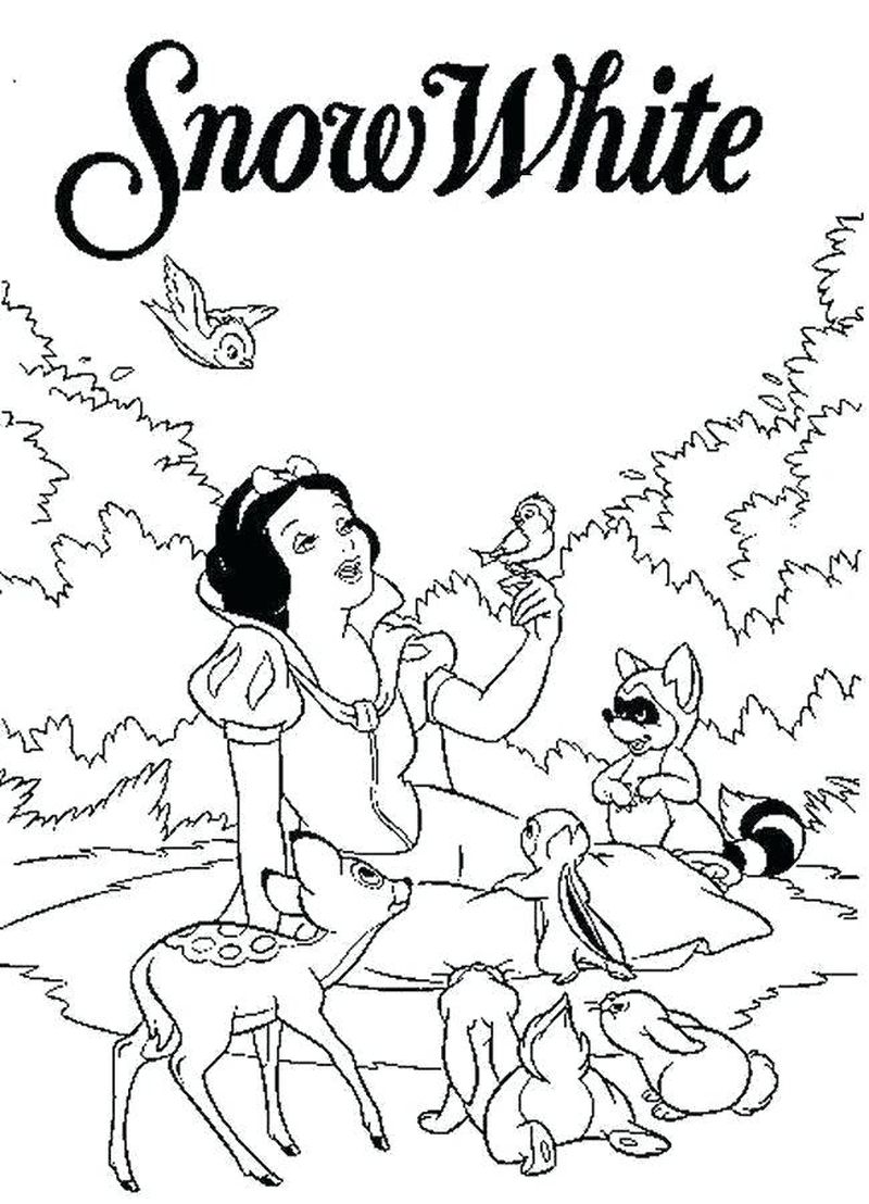 Disney Princess Coloring Pages Snow White