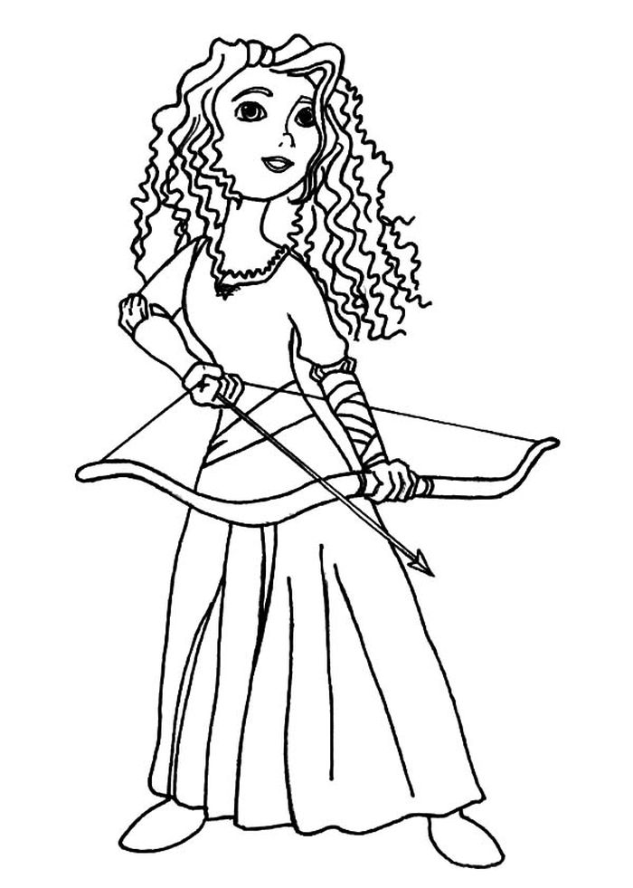 Disney Princess Merida Coloring Pages