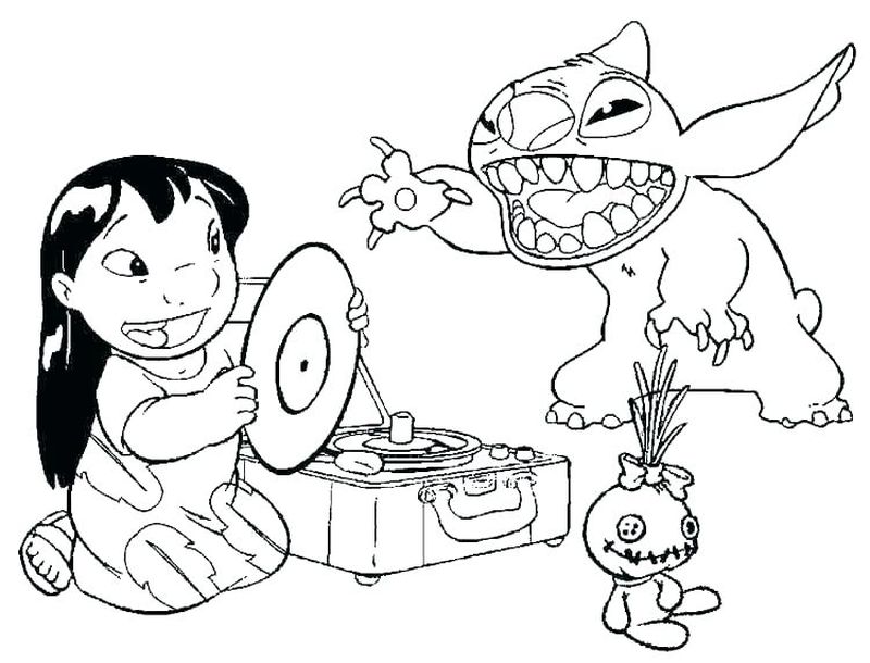 Disney Stitch Coloring Pages