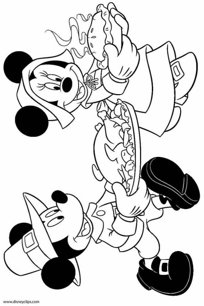 Disney Thanksgiving Coloring Page