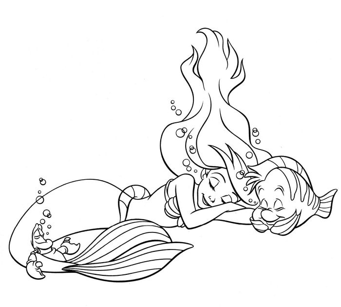 Disney The Little Mermaid Coloring Pages