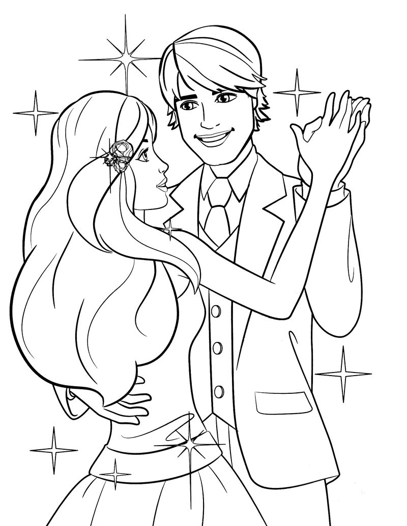 Disney Wedding Coloring Pages