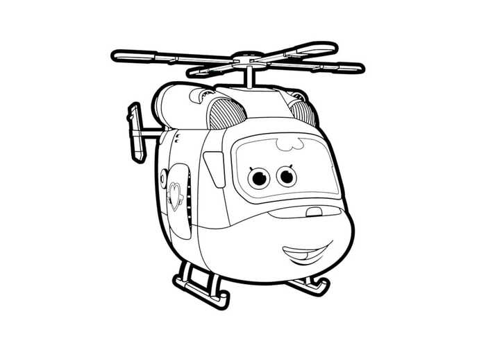 Dizzy From Super Wings Coloring Pages Printable