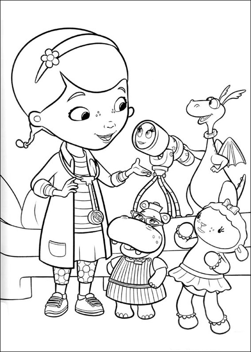 Doc McStuffins Coloring Page