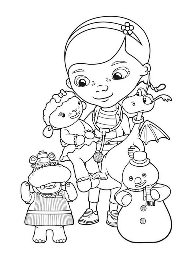 Doc McStuffins Toy Hospital Coloring Pages