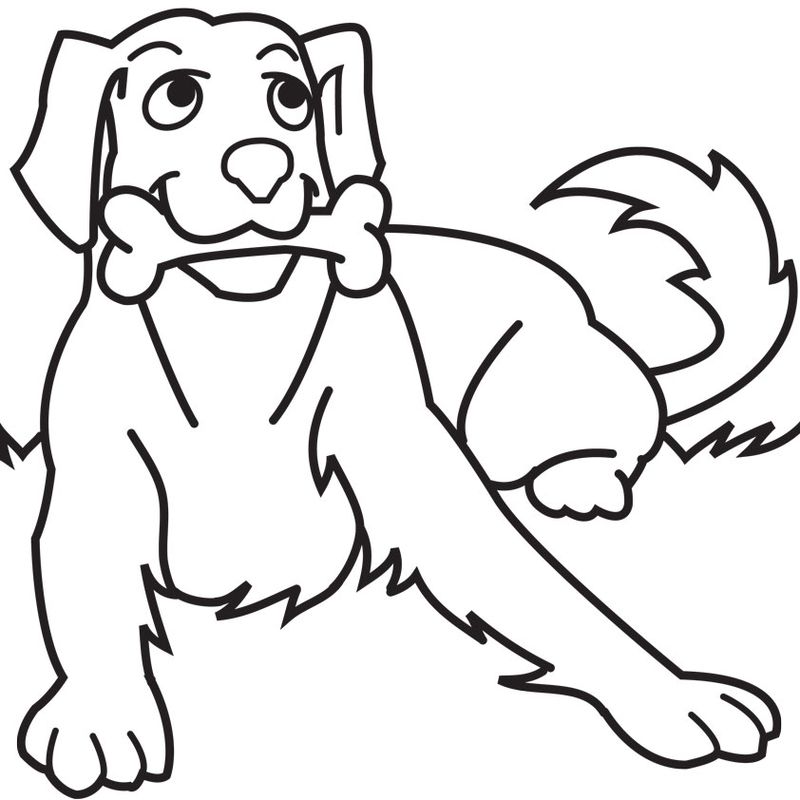 Dog Bone Coloring Pages