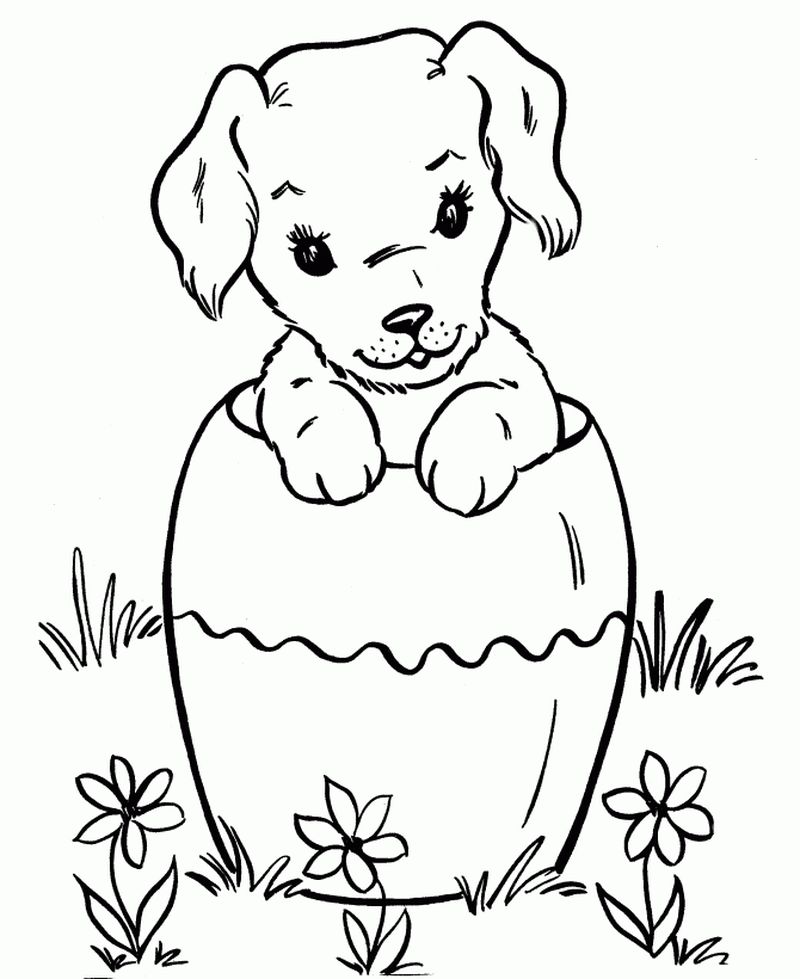 Dog Coloring Pages For Kids