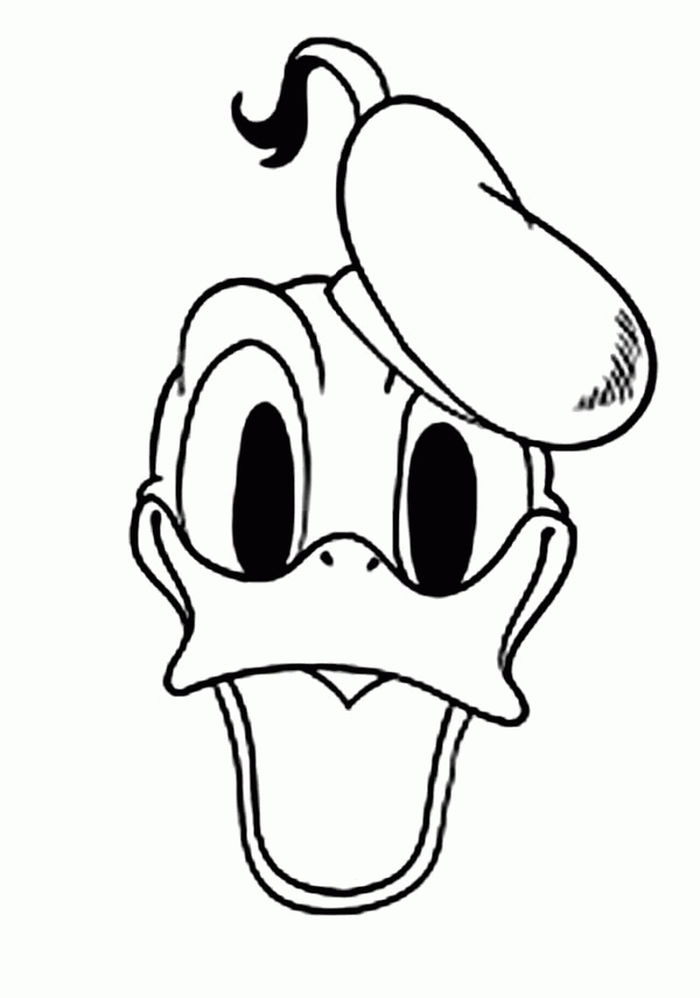 Donald Duck Coloring Pages For Kids