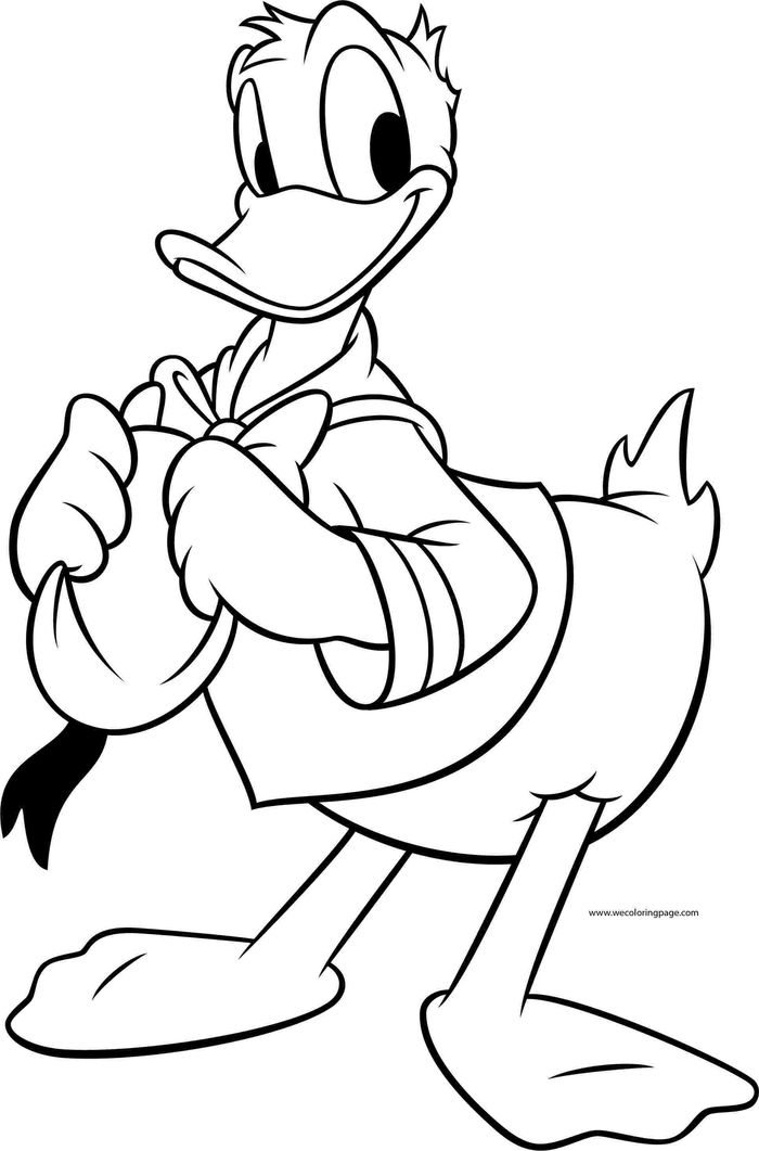 Donald Duck Coloring Pages Free Printable