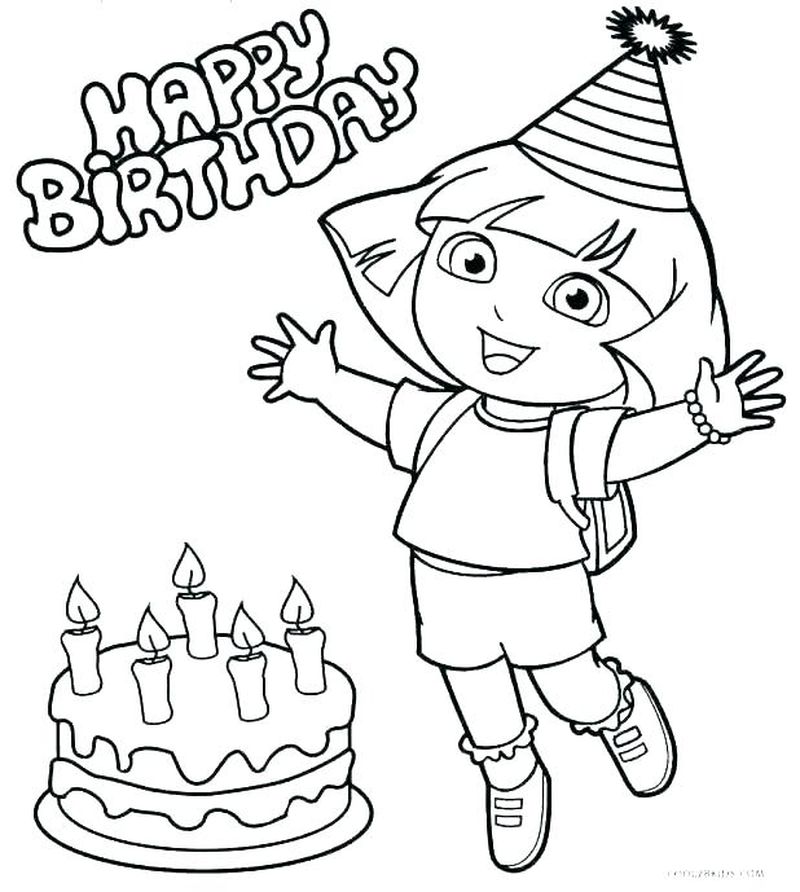 Dora Dora Coloring Pages