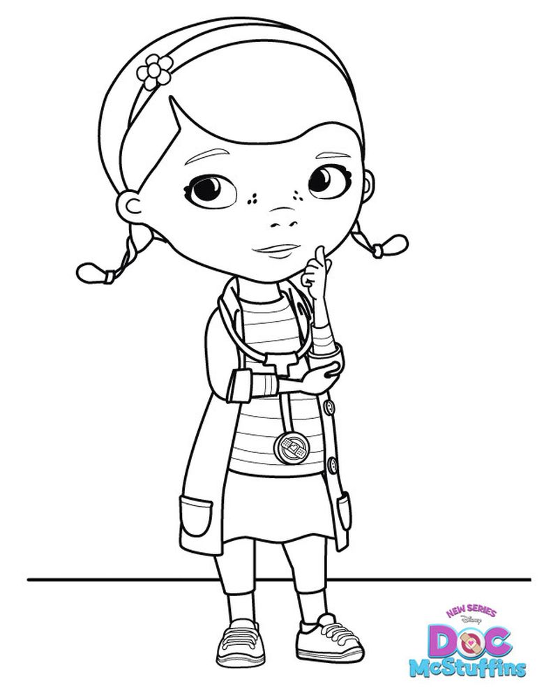 Dottie Doc McStuffins Coloring Pages