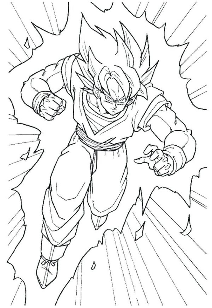 Dragon Ball Z Coloring Pages Goku