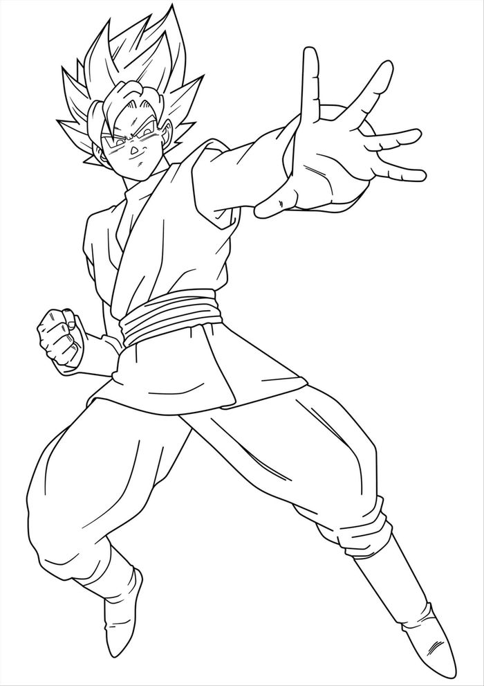 Dragon Ball Z Goku Coloring Pages