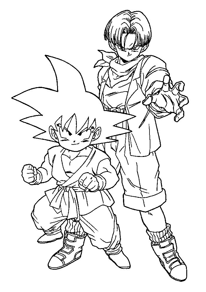 Dragon Ball Z Kai Coloring Pages Goku