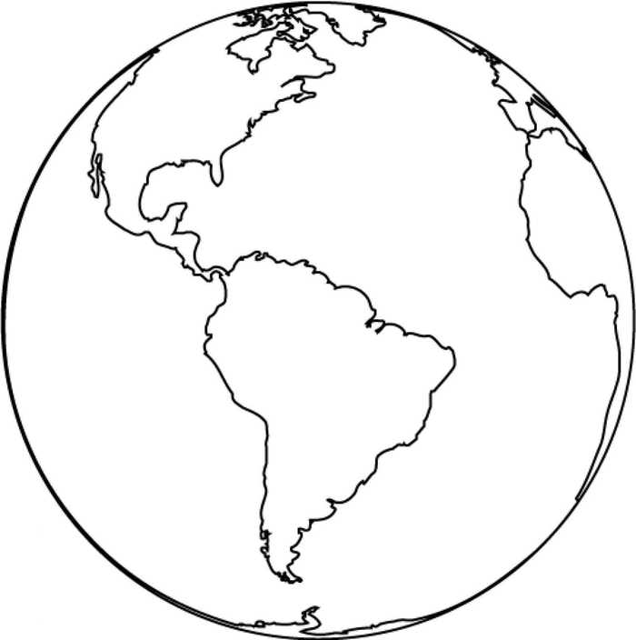 Earth Coloring Page