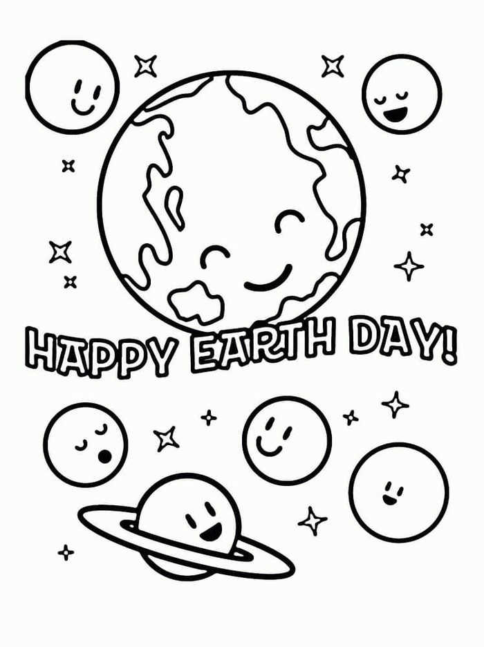 Earth Day Coloring Pages For Toddlers