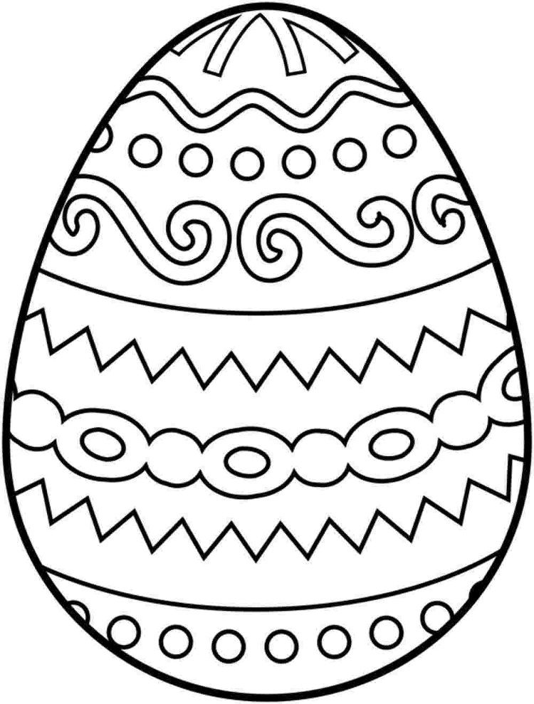 Easter Egg Coloring Pages