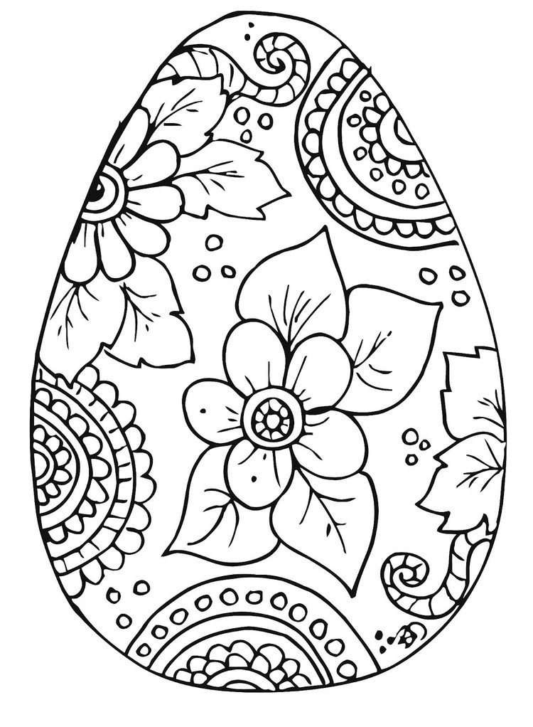 Easter Egg Coloring Pages For Adults