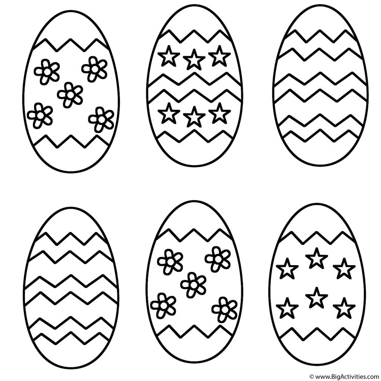 Easter Egg Designs Coloring Pages