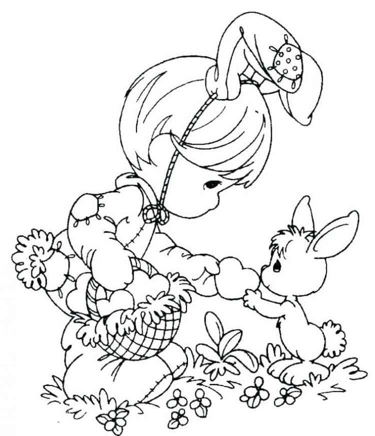 Easter Egg Hunt Coloring Pages