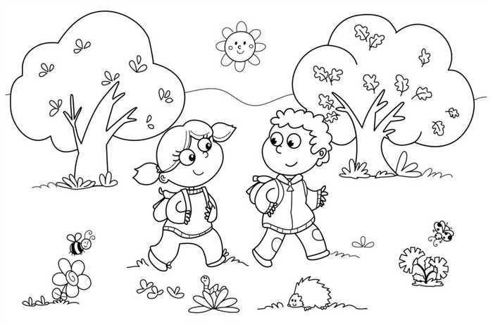 Easy Coloring Pages Children