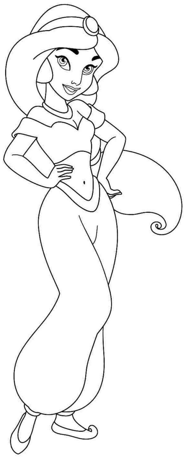 Easy jasmine coloring pages