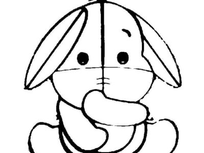 Eeyore Kawaii Coloring Page