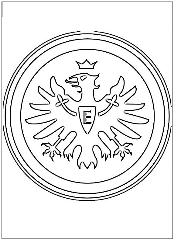 eintracht frankfurt logo coloring pages