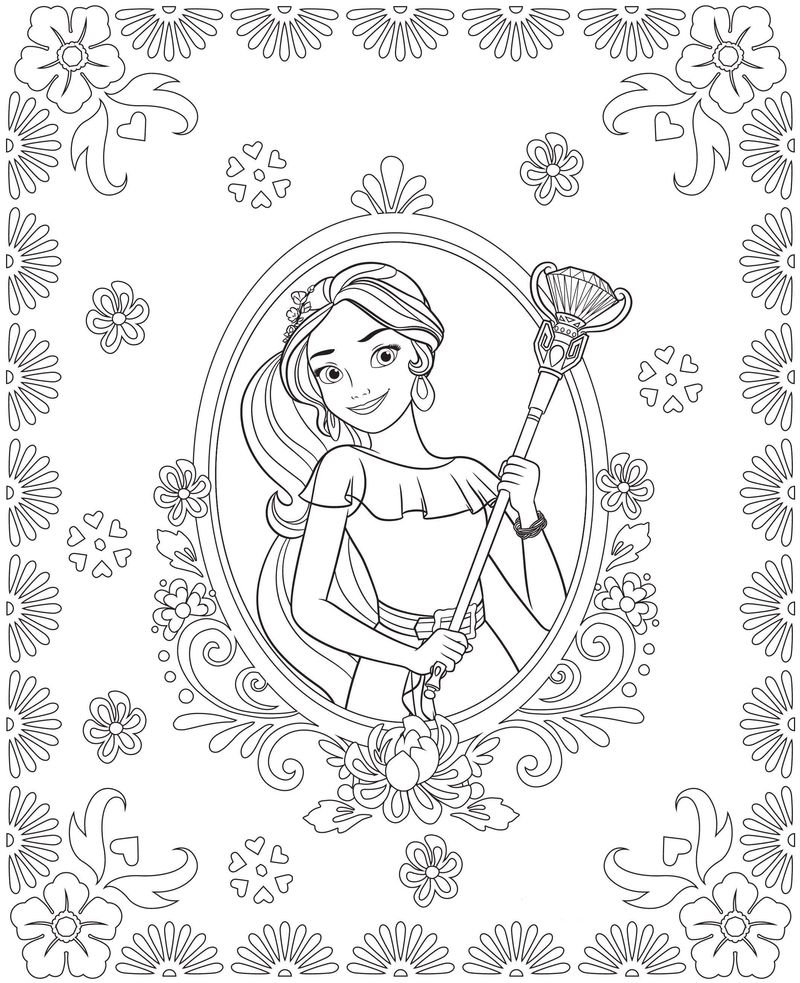 Elena Of Avalor Coloring Pages Free