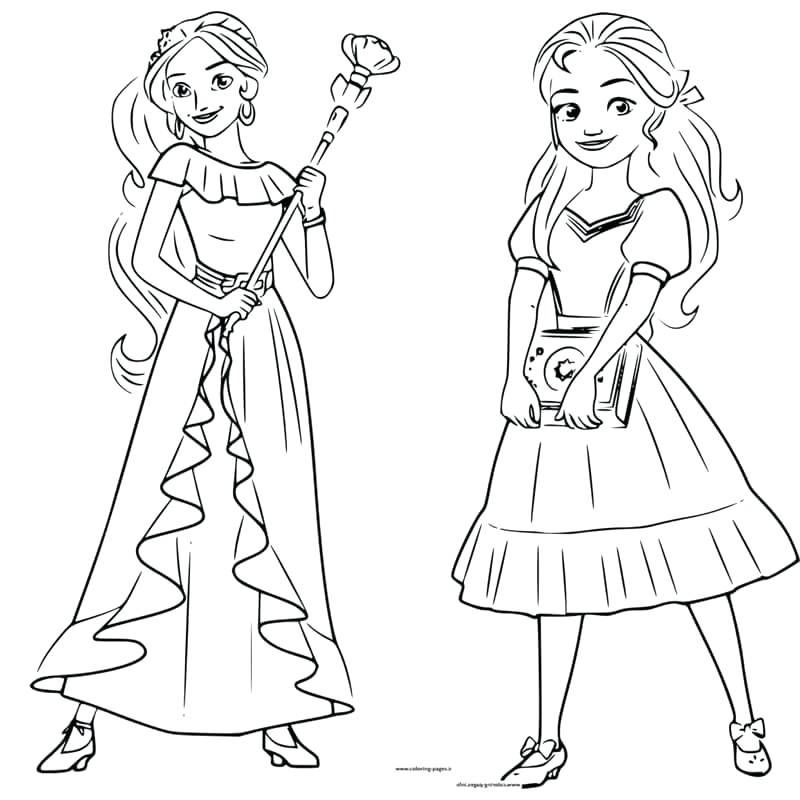 Elena Of Avalor Coloring Pages Jenna Ortega