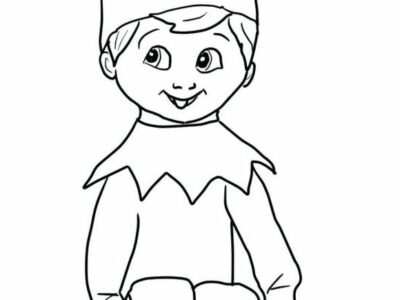 Elf On The Shelf Book Coloring Pages