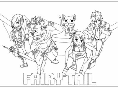 fairy tail printable coloring pages