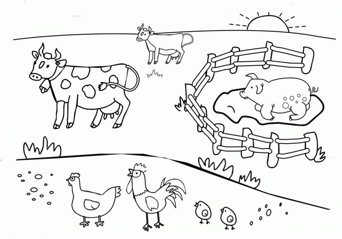 Farm Animal Coloring Pages