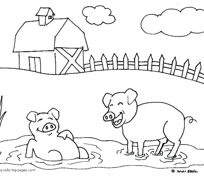 Farm Coloring Pages Print