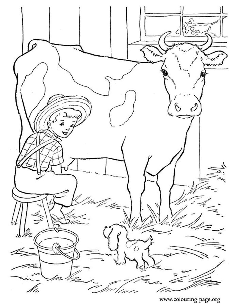 Farm House Coloring Pages