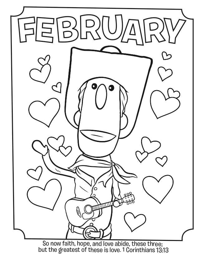 February Coloring Pages Printable